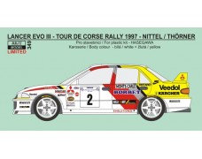 Decal – Mitsubishi Lancer Evo III – Tour de Corse 1997 - Nittel "LIMITED"